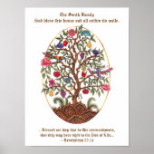 Persönlich gestaltbares Tree of Life Poster (Vorne)