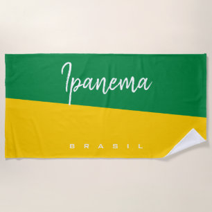 Persönlich gestalten: Brasil / Brasilien Strandtuch