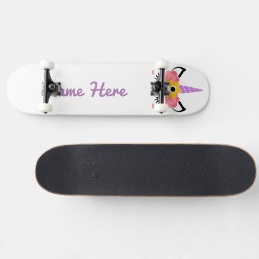 Persönlich gestalten Sie Ihr eigenes Blumenschläfc Skateboard (Horizontal)
