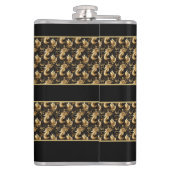 Persönlich gestalteter, marbleiierter, dekorativer flachmann (Rückseite)