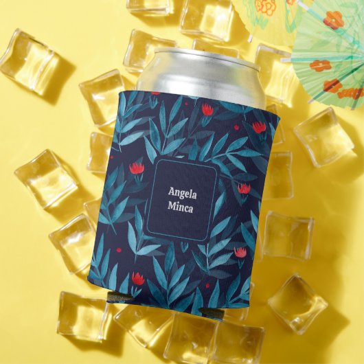 Persönlich gestalteter Nachtgarten mit türkisfarbe Dosenkühler (In Situ Sommer)