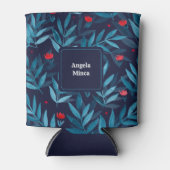 Persönlich gestalteter Nachtgarten mit türkisfarbe Dosenkühler (Vorderseite)