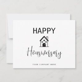 Persönlich gestaltetes Happy Housiversary Heart Re Karte