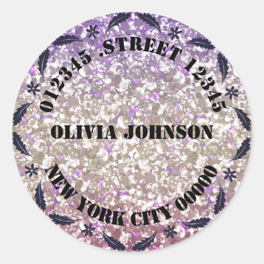 Persönlich glänzende Aufkleber (Vorderseite)