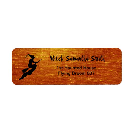 Persönlich: Hexe im Flug auf Broom-Silhouette (Vorne)