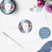 Persönlich, Himmelsfloral Gefallen / Umschlag Aufk Runder Aufkleber