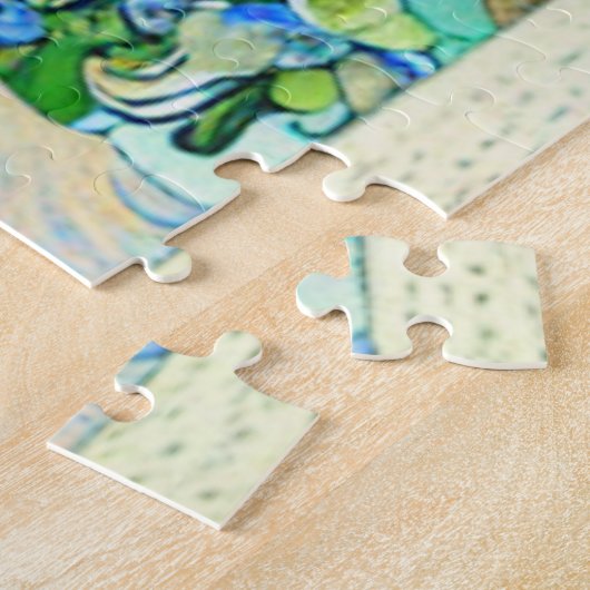 PERSÖNLICH, IRISES VAN GOGH GEMÄLDE QR CODE AI PUZZLE (Seite)