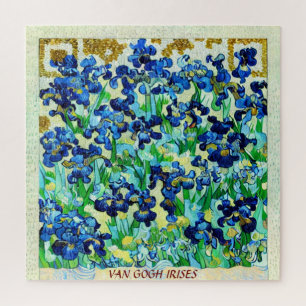 PERSÖNLICH, IRISES VAN GOGH GEMÄLDE QR CODE AI PUZZLE