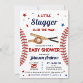 Persönlich ist es eine Baby Sport Baseball Baby Du Einladung (Vorderseite)