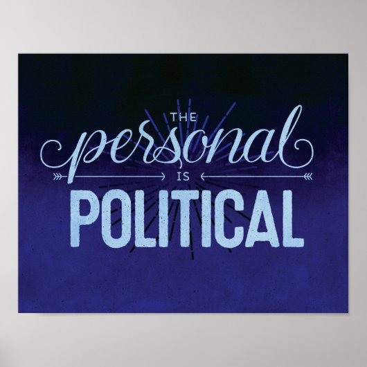 Persönlich ist politisch - 11x14 Print Poster (Vorne)