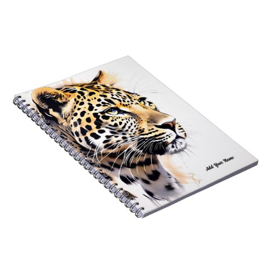 PERSÖNLICH: Leopard | Notebook-Journal Notizblock (Rechte Seite)