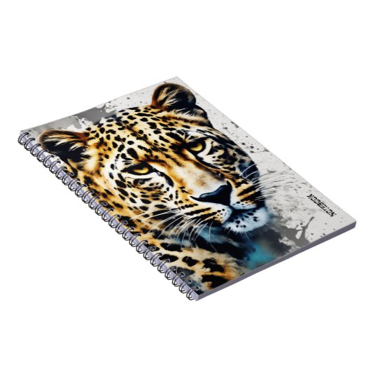 PERSÖNLICH: Leopard | Notebook-Journal Notizblock (Rechte Seite)