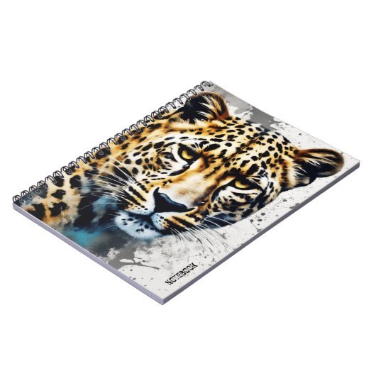 PERSÖNLICH: Leopard | Notebook-Journal Notizblock (Linke Seite)