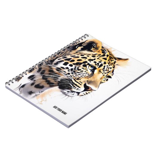 PERSÖNLICH: Leopard | Notebook-Journal Notizblock (Linke Seite)