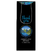 PERSÖNLICH NEUSEELAND SÜDINSEL WEINGIFT BAG GESCHENKTÜTE FÜR WEINFLASCHEN (Vorderseite)