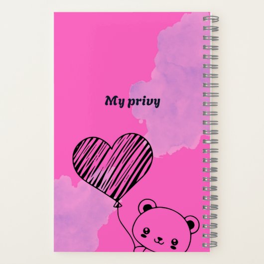 persönlich notizblock (Rückseite)