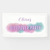 Persönlich personalisiertes "Sleepover-Party" | Pa Banner (Horizontal)