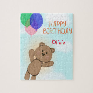 Persönlich, persönlich, Geburtstag, Teddy Bären Puzzle