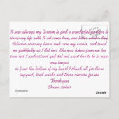 persönlich postkarte (Rückseite)