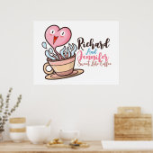 Persönlich süß wie Kaffee Poster (Küche)