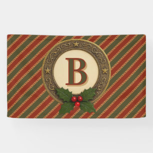 persönlich traditionell farbig Weihnachten gestrei Banner