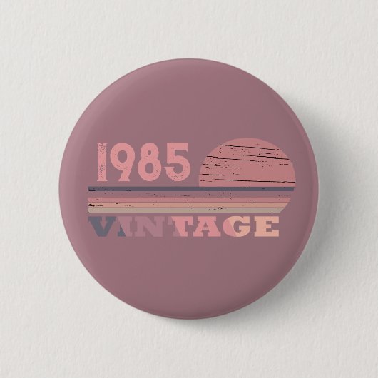 Persönlich Vintages 40. Party Button (Vorderseite)