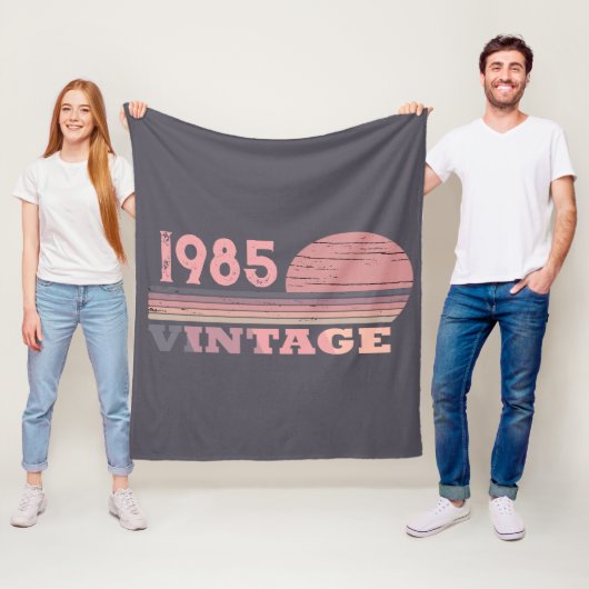 Persönlich Vintages 40. Party Fleecedecke (Beispiel)