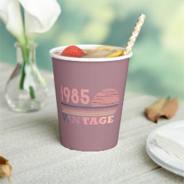 Persönlich Vintages 40. Party Pappbecher