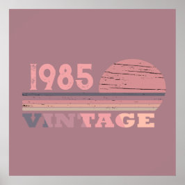 Persönlich Vintages 40. Party Poster