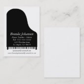 Persönlich - Visitenkarte-Klavier Visitenkarte (Vorne/Hinten)