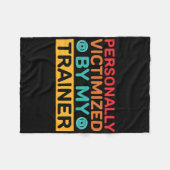 Persönlich von meinem Trainer Opfer Fleecedecke (Vorderseite (Horizontal))