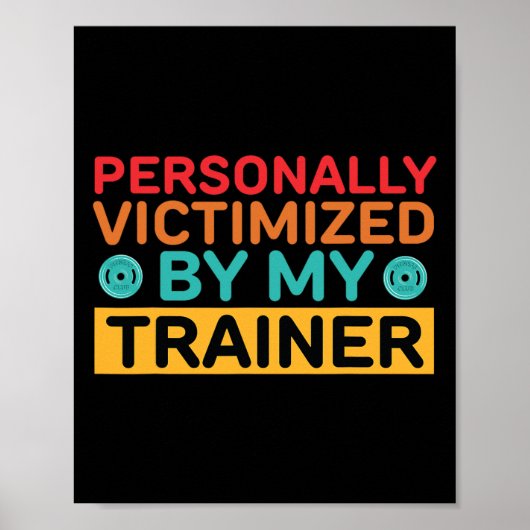 Persönlich von meinem Trainer Opfer Poster (Vorne)