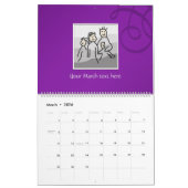 Persönliche 13 Fotos und benutzerdefinierter Text Kalender (Mär 2026)