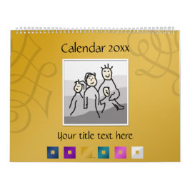 Persönliche 13 Fotos und benutzerdefinierter Text  Kalender