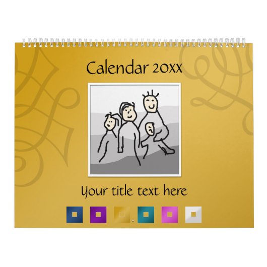 Persönliche 13 Fotos und benutzerdefinierter Text  Kalender (Titelbild)