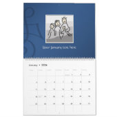 Persönliche 13 Fotos und benutzerdefinierter Text  Kalender (Jan 2026)