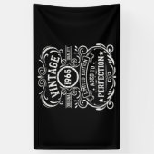 Persönliche 60 Vintage 60. Geburtstagsparty Banner (Vertikal)