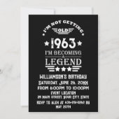 Persönliche 60 Vintage 60. Geburtstagsparty Einladung (Vorderseite)