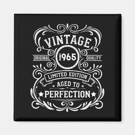 Persönliche 60 Vintage 60. Geburtstagsparty Magnet (Vorne)