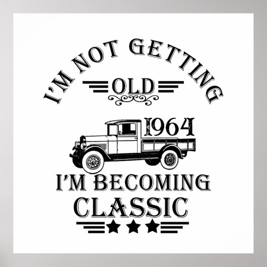 Persönliche 60 Vintage 60. Geburtstagsparty Poster (Vorne)