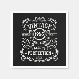 Persönliche 60 Vintage 60. Geburtstagsparty Serviette