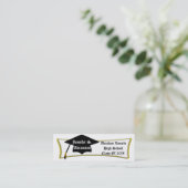 Persönliche Abschluss-Karte, addieren Namen, Telefonnummerkarte (Stehend Vorderseite)