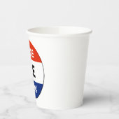 Persönliche Abstimmung 2024 Präsidentschaftswahlka Pappbecher (Links)