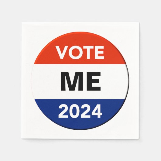 Persönliche Abstimmung 2024 Präsidentschaftswahlka Serviette (Vorderseite)