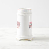 Persönliche achtzig Vintage 80. Geburtstagsparty Bierglas (Mittel)