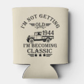 Persönliche achtzig Vintage 80. Geburtstagsparty Dosenkühler (Rückseite)