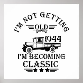 Persönliche achtzig Vintage 80. Geburtstagsparty Poster