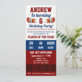 Persönliche All Star Sport Einladung zum ersten Ge (Stehend Vorderseite)