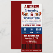 Persönliche All Star Sport Einladung zum ersten Ge (Vorne/Hinten)