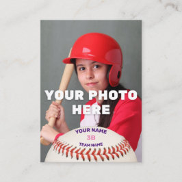 Persönliche Baseball-Karte (angepasste Batter-Stat Visitenkarte